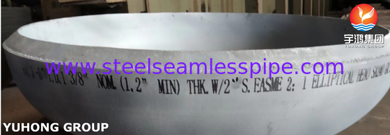 ASME SA240 321 Testa ellittica in acciaio inossidabile per recipiente a pressione e scambiatore di calore