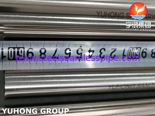 Tubo sanitario senza cuciture in acciaio inossidabile ASTM A270 TP316L 320 Grit lucidato all'esterno