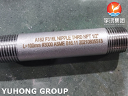 L'acciaio inossidabile CL3000 di ASTM A182 F316L ha infilato il montaggio per l'applicazione ad alta pressione