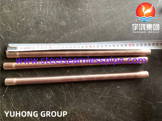 Tubo in lega di rame - tipo a alette basse, lega di rame B111 C70600 O61 cu70/ni30 per scambiatore di calore ad aria