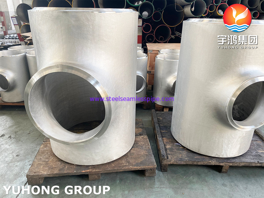SS316L Butt Weld Fitting, A403 WP316L Equal Tee (senza cucitura / saldato), B16.9 Standard