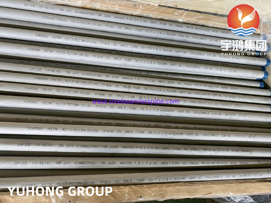 ASTM A213 TP304 1.4301 Tubo senza cuciture austenitico per alte temperature