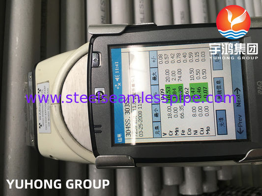 Tubo senza saldatura in acciaio inossidabile ASTM A269 TP304 decapato e ricotto per scambiatori di calore con test PMI