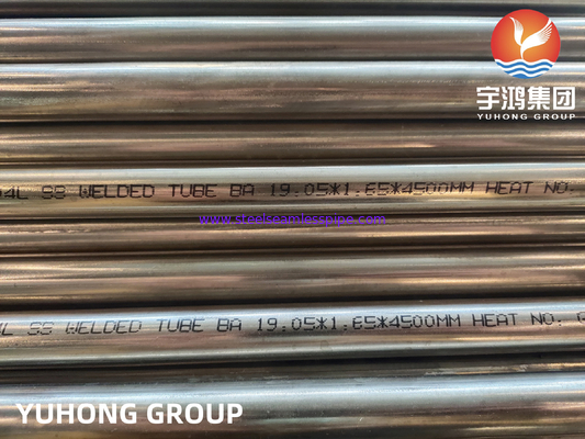 ASME SA249 TP304 304L SUS304 1.4301 Tubo saldato per condensatore per caldaie