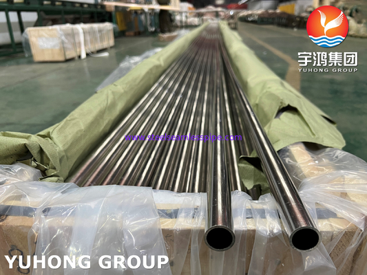 ASME SB111 UNS C71500 Tubo in rame e nichel, tubo senza cuciture CuNi 70/30