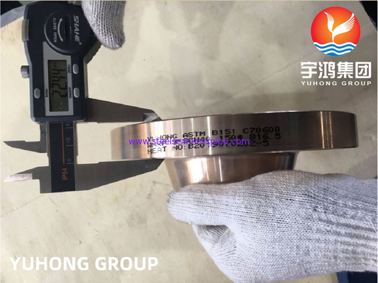 ASTM B151 C70600 2.0872 Cu-Ni alloy forgiato flange di collo di saldatura RF B16.5