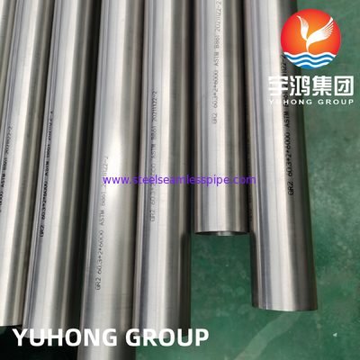 ASTM B861 GR2 (R50400, 3.7035) Tubo senza saldatura ricoperto di lega di titanio