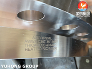 Valvola della caldaia dello scambiatore di calore della flangia ASTM A240 Gr F904L UNS N08904 di acciaio inossidabile