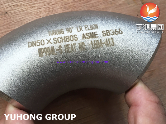 N08904 Fittings di saldatura a poppa SB366 WP904L EBLOW B16.9