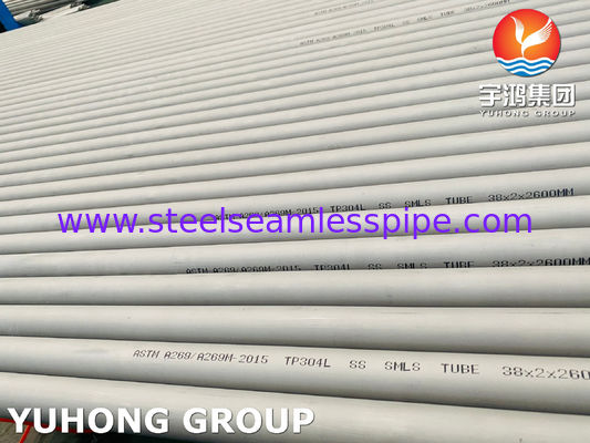 Tubi in acciaio inossidabile austenitico ASTM A269 TP304L, utilizzati per servizi generali resistenti alla corrosione