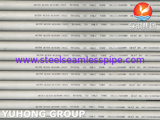 Tubi in acciaio inossidabile austenitico ASTM A269 TP304L, utilizzati per servizi generali resistenti alla corrosione