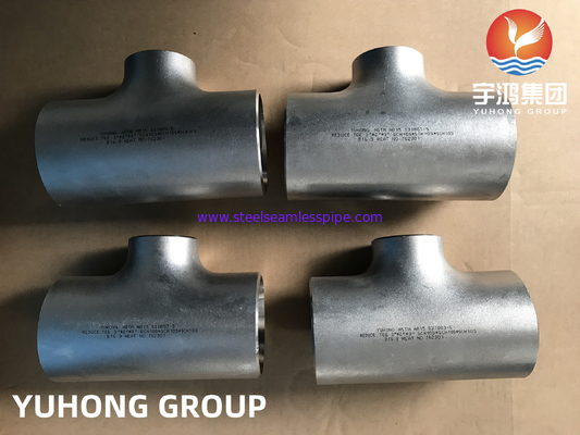 Fittings per tubi in acciaio duplex Reducer Tee B16.9 ASTM A815 UNS S31803