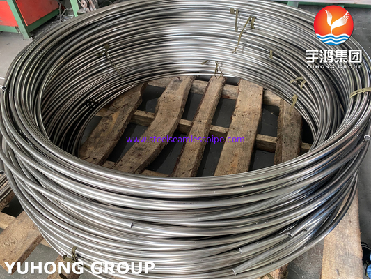ASTM A269 TP316L Tubo di bobina senza cuciture in acciaio inossidabile, tubo di bobina di convezione BA