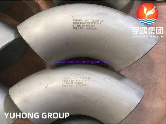 Leggia di nichel Hastelloy ASTM B366 C-276 BW Fitting Elbow