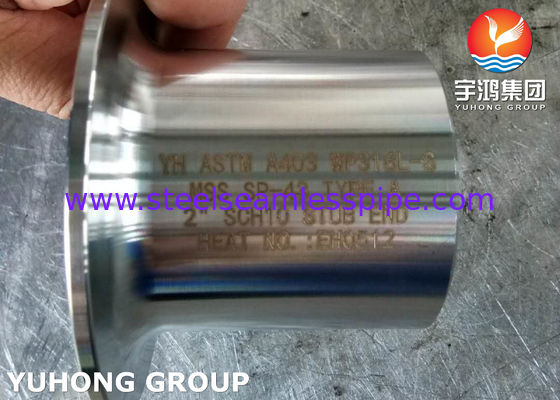 A403 WP316L Long Stub End Tipo A, Raccordo in acciaio inossidabile forgiato per flange a giunto di sovrapposizione