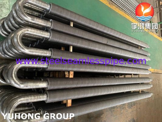 Tubo a U in acciaio al carbonio con alette piene, saldato ad alta frequenza con tubo A106 Gr.B utilizzato nell'economizzatore