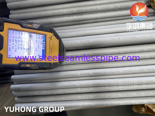 Tubo per scambiatori di calore Tubo senza cuciture in acciaio inossidabile A213 TP304/304L / TP316L TP310S TP316Ti TP321/321H TP347 TP317 100% ET / HT / UT