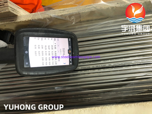 ASTM A213 TP316L Tubo ricoperto di acciaio inossidabile trasparente senza saldatura