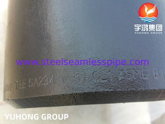 ASTM A234 WP11 Legatura di acciaio Butt Weld Tee ASME B16.9 per tubature ad alta temperatura