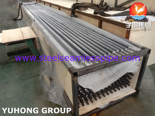 Tubo a pinne di tipo G incorporato ASME SB163 Monel 400/UNS N04400 Tubo di base con pinne di alluminio