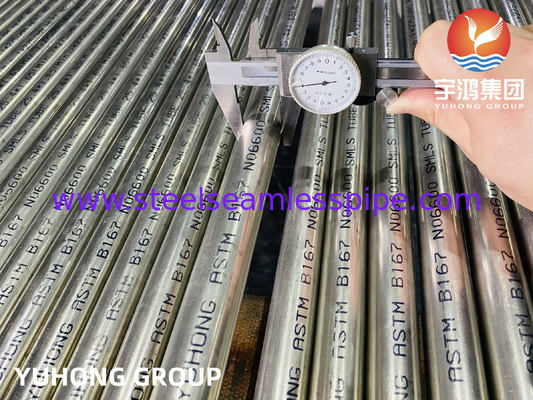 ASTM B167 Inconel 600 N06600 Tubo e tubo senza saldatura in lega di nichel