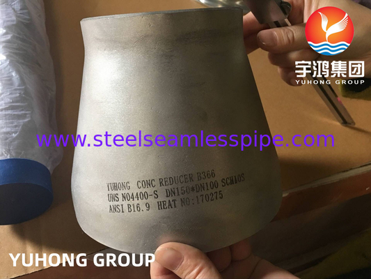 ASTM B366 UNS N04400, raccordi per tubi in acciaio legato al nichel con saldatura di testa Monel 400, gomiti, riduttori
