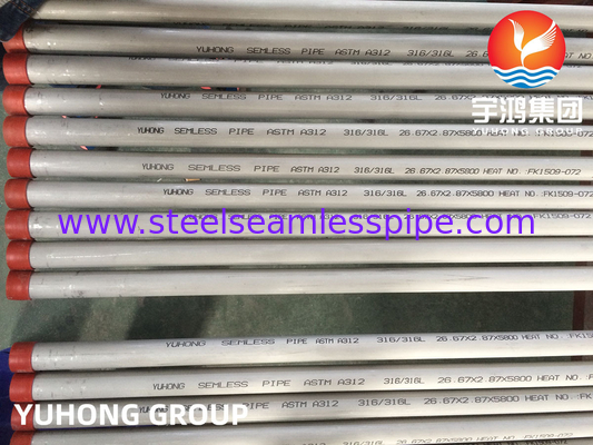 ASTM A312 TP316L Tubo senza saldatura in acciaio inossidabile per industrie petrolchimiche