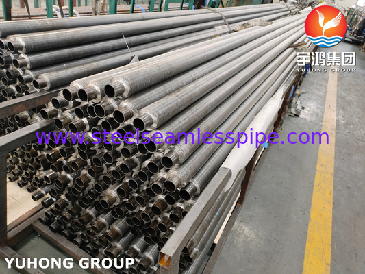 Tubo in acciaio al carbonio ASTM A179 con pinne in alluminio1060, tubo a pinne di tipo G incorporato