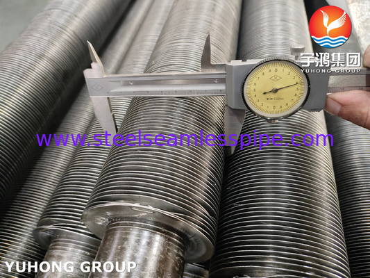 Tubo in acciaio al carbonio ASTM A179 con pinne in alluminio1060, tubo a pinne di tipo G incorporato