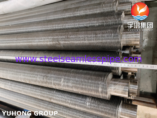 Tubo in acciaio al carbonio ASTM A179 con pinne in alluminio1060, tubo a pinne di tipo G incorporato