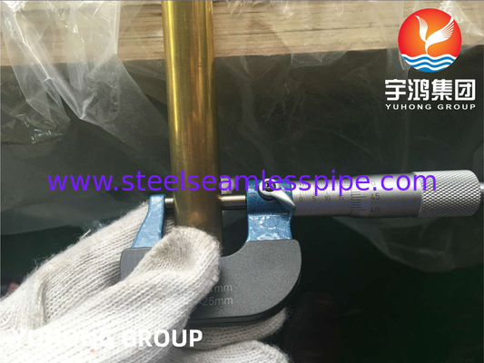 ASTM B111 / ASME SB111 C44300 Tubo di rame e nichel senza saldatura per l'applicazione nei sistemi di raffreddamento in condensatore