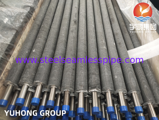 Tubo a pinna estrusso tubo a pinna in acciaio inossidabile ASME SA249 TP304 alluminio1060 radiatore scambiatore di calore raffreddatore d'aria applicazione