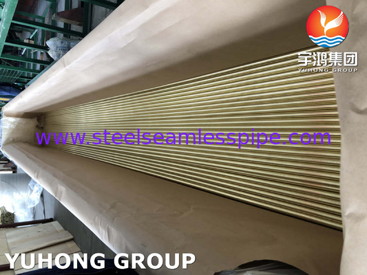 Tubo senza cuciture in lega di rame Admiralty Brass Tube ASTM B111 C44300 C71500 C68700 Applicazione per scambiatori di calore