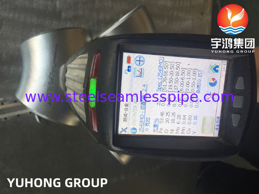ASTM A403 / ASME SA403 WPS31254 Acciaio inossidabile con montatura senza saldatura a gomito Buttwelded B16.9