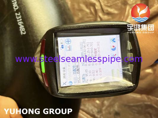 ASTM A420 WPL3 Fitting in acciaio a bassa temperatura a lungo raggio con cuffia saldata con gomito