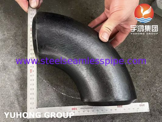 ASTM A420 WPL3 Fitting in acciaio a bassa temperatura a lungo raggio con cuffia saldata con gomito