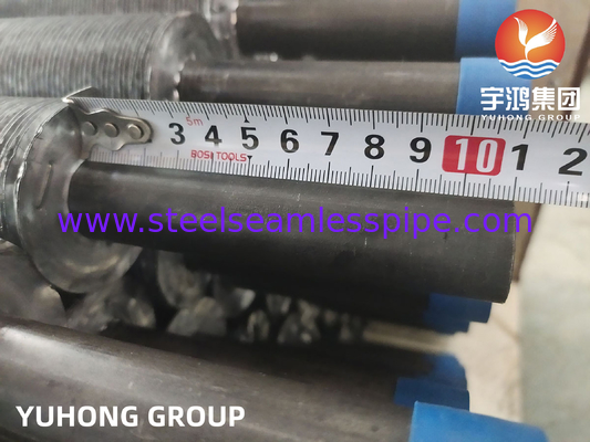ASTM A179 Tubo a pinne estrusto senza cuciture in acciaio al carbonio, tubo aletato con pinne al