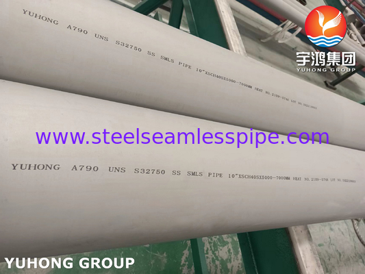 ASTM A790 S31803, S32750, S32205, S31254 Tubi in acciaio duplex per applicazioni industriali