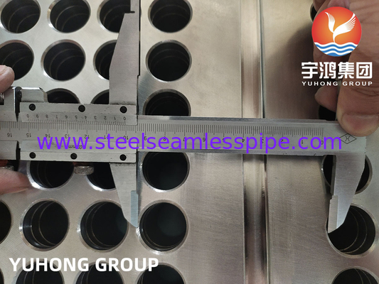 Rivestimento saldato per piastra tubiera, ASTM A266 Gr.2 CS, placcatura in acciaio inossidabile