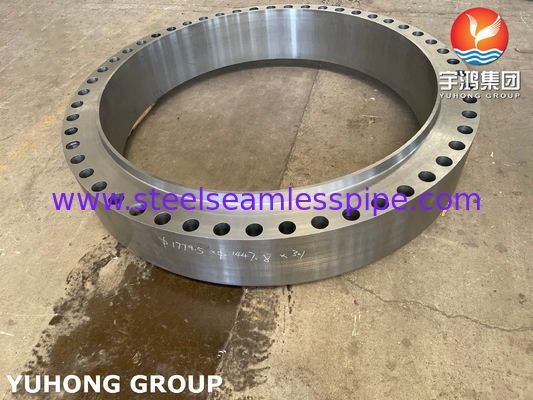 ASTM A105 / A105N Componente di scambiatore di calore per flange del corpo in acciaio al carbonio forgiato