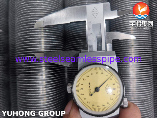 ASTM B163 Incoloy 825 Nickel Alloy Steel Fin Tube Tipo G Fin per Superheater