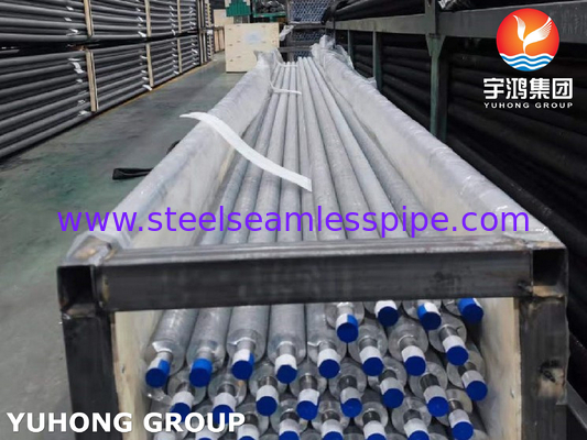 ASTM B163 Incoloy 825 Nickel Alloy Steel Fin Tube Tipo G Fin per Superheater