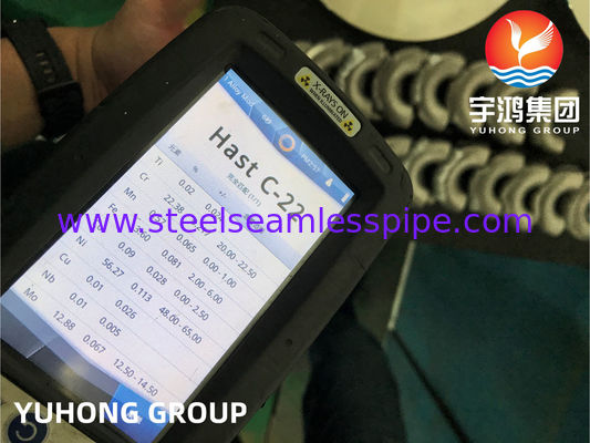 ASTM B366 N06022 Fittings in acciaio Hastelloy C22 180 gradi9