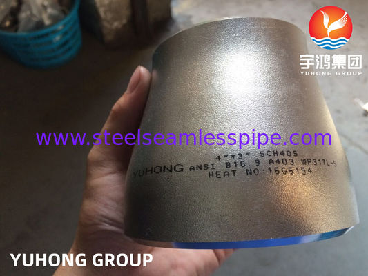 ASTM A403 WP317L Acciaio inossidabile Fitting Seamless Concentric Reducer Buttweld