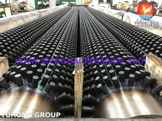 Tubo a stivo, ASTM A213 T9 / ASME SA213 T11 con 11Cr (SS 409) Tubo a pinna a stivo, Forno di riformazione del vapore
