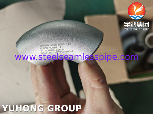 ASTM B363 WPT2 Raccordo a saldare di testa in acciaio legato al titanio ASME B16.9