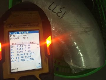 Il montaggio della saldatura testa a testa, ASTM A815 WP31803/WPS32750/S32760 90 gradi, LR SGOMITA 1", 2", 3", 4" 6" SCH40 BW B16.9