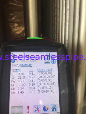 Metropolitana senza cuciture della curva ad U di ASTM B444 Gr.2 INCONEL 625 per l'applicazione 100% UT & ET & GH dello scambiatore di calore