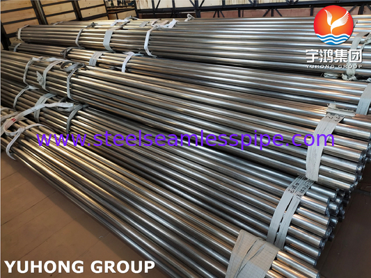 ASTM A249 / ASME SA249 TP304 Tubo saldato in acciaio inossidabile, brillante ricoperto, fine semplice