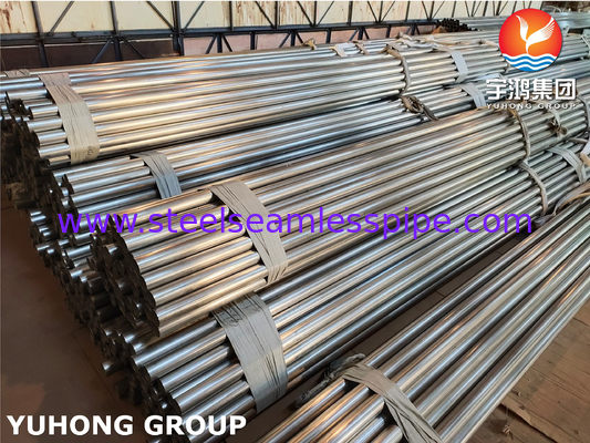 ASTM A249 / ASME SA249 TP304 Tubo saldato in acciaio inossidabile, brillante ricoperto, fine semplice